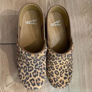 Dansko Professional Women's Shoes, Leopard Suede